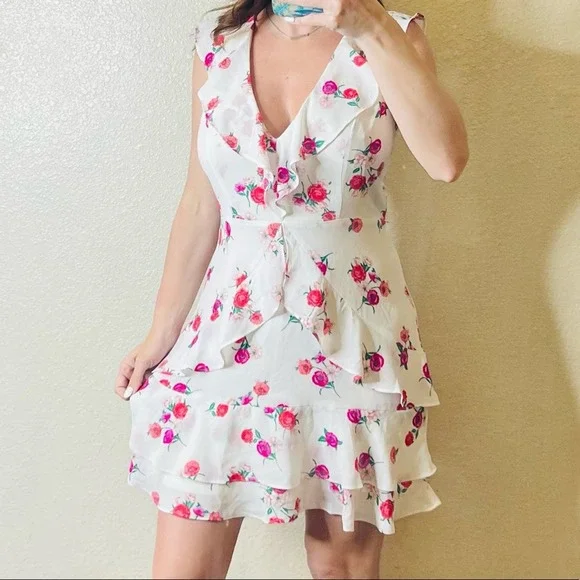 green emerald velvet dress London Floral Mini Dress